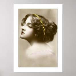 レディビクトリアンーカメオスタイルポーズ ポスター