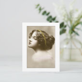 レディビクトリアンーカメオスタイルポーズ ポストカード (スタンド正面)