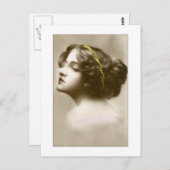 レディビクトリアンーカメオスタイルポーズ ポストカード (正面/裏面)