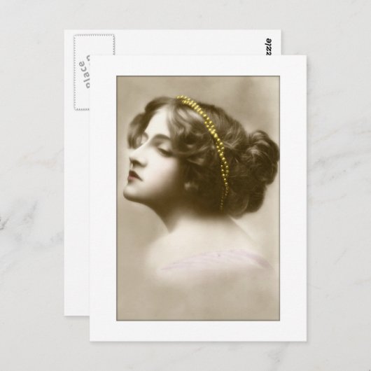 レディビクトリアンーカメオスタイルポーズ ポストカード (正面/裏面)