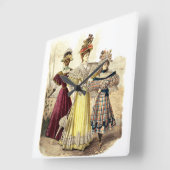 レディビクトリアンースヴィンテージデザイン スクエア壁時計 (傾斜)