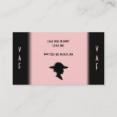 レディビクトリアンーピンク名刺 名刺 (裏面)