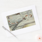 レディビクトリアンー – ヴィンテージフランスのファッション – グレードレス 長方形シール (封筒)