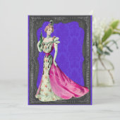 レディビクトリアン結婚式招待状 招待状 (スタンド正面)