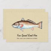 レディフィッシュイベントパーティの招待状 招待状 (正面/裏面)