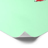 レディフィッシュ対カニプリント ポスター (角)