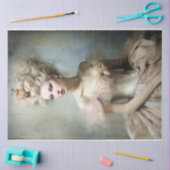 レディフランスのオールドファッションド美しいポートレート 薄葉紙 (クラフト)