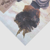 レディフランスのハットヴィンテージアートギャラリー広告デコページ 薄葉紙 (詳細)