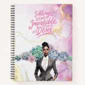 レディボスやる気を起こさせるビジネスの強化 ノートブック (正面)