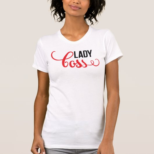レディボスサッシウィメンズTシャツ Tシャツ (正面)