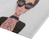 レディボスライフ、ボスベビーウーマン、女の子ボスTシャツ カッティングボード (角)