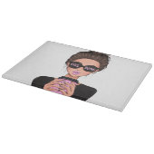 レディボスライフ、ボスベビーウーマン、女の子ボスTシャツ カッティングボード (角)