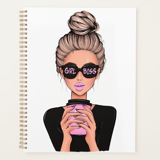 レディボスライフ、ボスベビーウーマン、女の子ボスTシャツ プランナー手帳 (正面)