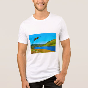 レディボワー貯水池の上空を飛行する一般的なバザール トライブレンドＴシャツ