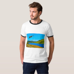 レディボワー貯水池の上空を飛行する一般的なバザール Tシャツ