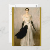 レディポートレート – ボルディーニ ポストカード (正面/裏面)