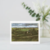 レディメンズ・メンディング・ネット・イン・ザ・デューンズ・ヴァン・ゴッホファインアート ポストカード (スタンド正面)