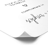 レディモダンズルームミニマ結婚リストの浴室 ポスター (角)