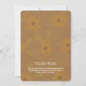 レディモダンバグ誕生日招待状 招待状 (裏面)