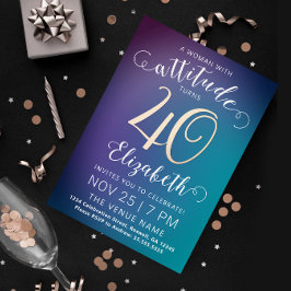 レディモダンー4スタイリッシュターコイズグラデーション型 箔シーズンカード