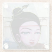 レディラオグラフィティ通りアート ガラスコースター (裏面)