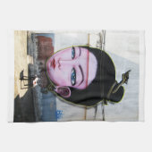 レディラオグラフィティ通りアート キッチンタオル (横)