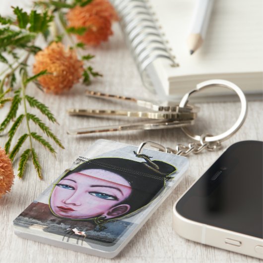 レディラオグラフィティ通りアート キーホルダー (正面右)