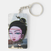 レディラオグラフィティ通りアート キーホルダー (裏面)