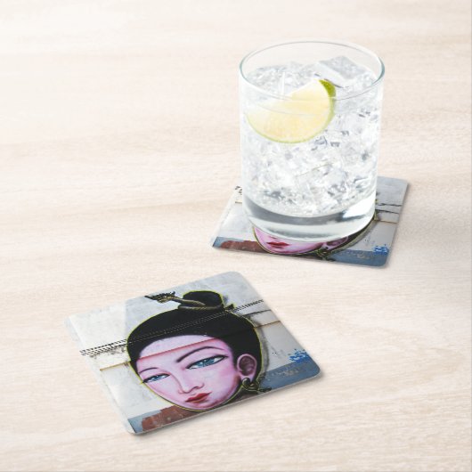 レディラオグラフィティ通りアート スクエアペーパーコースター (インサイチュ)