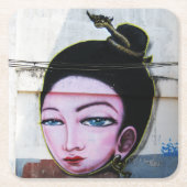 レディラオグラフィティ通りアート スクエアペーパーコースター (正面)