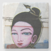 レディラオグラフィティ通りアート ストーンコースター (正面)