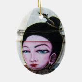 レディラオグラフィティ通りアート セラミックオーナメント (裏面)