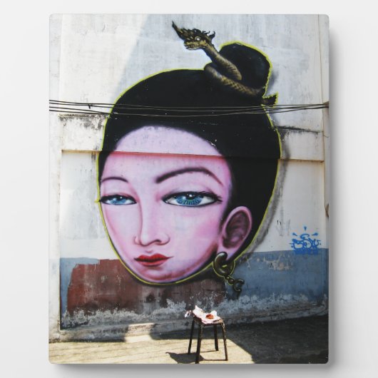 レディラオグラフィティ通りアート フォトプラーク (正面)