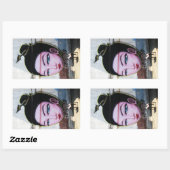 レディラオグラフィティ通りアート 長方形シール (シート)