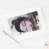 レディラオグラフィティ通りアート 長方形シール (封筒)