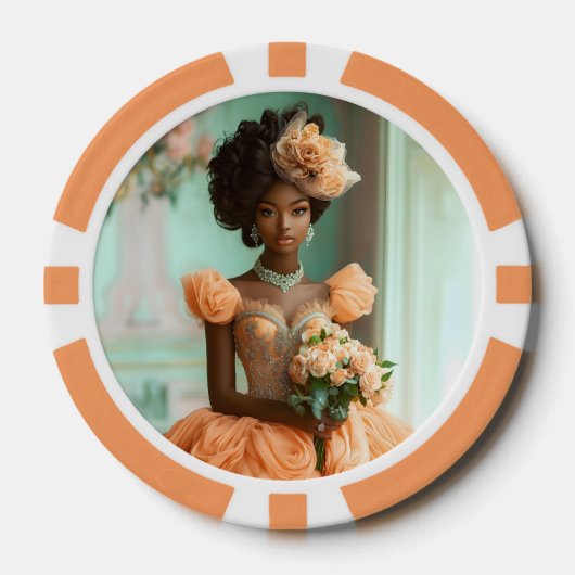 レディラヴィーナトランプのポーカーチップ ポーカーチップ (正面)