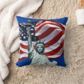レディリバティオールドグローリー装飾用クッション クッション (ブランケット)