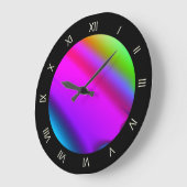 レディレインボーフラクタル ラージ壁時計 (傾斜)