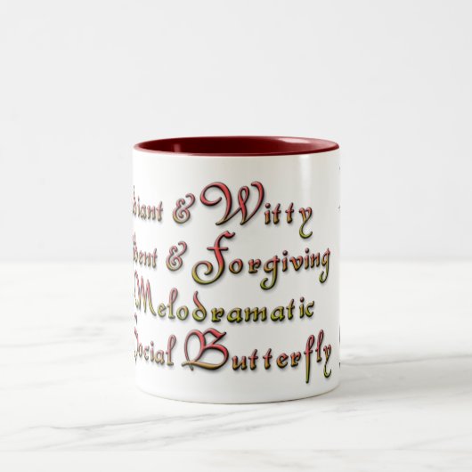 レディレオ〔占星術の〕十二宮図 ツートーンマグカップ (中央)