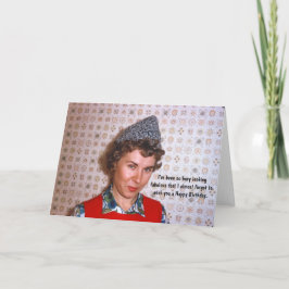 レディレトロ素晴らしい誕生日ユーモア カード