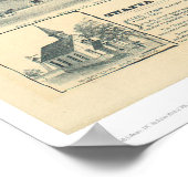 レディング、カリフォルニア州。パノラママップ(1393A) ポスター (角)