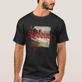 レディング カリフォルニア タトゥー ビーチ サーフ Tシャツ