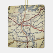レディングCAヴィンテージマップ セラミックオーナメント (左)
