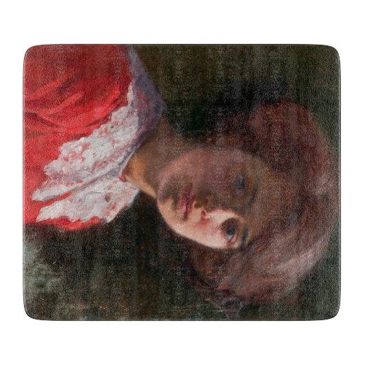 レディーのポートレート(Elin Danielson-Gambogi) カッティングボード (正面)