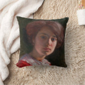 レディーのポートレート(Elin Danielson-Gambogi) クッション (ブランケット)