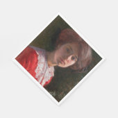 レディーのポートレート(Elin Danielson-Gambogi) スタンダードランチョンナプキン (角)