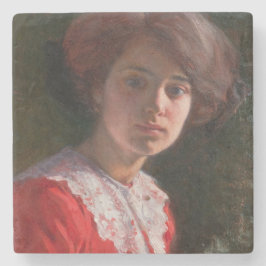 レディーのポートレート(Elin Danielson-Gambogi) ストーンコースター