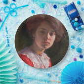 レディーのポートレート(Elin Danielson-Gambogi) ペーパープレート (パーティー)