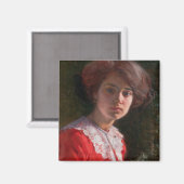 レディーのポートレート(Elin Danielson-Gambogi) マグネット (正面/裏面)