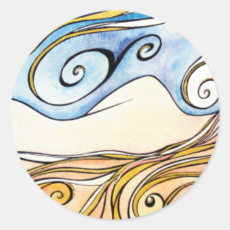 レディーアイルランドラウンドステッカー ラウンドシール